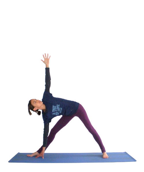posturas de yoga Trikonasana